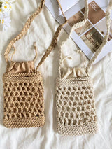 Women’s Crochet Cotton Woven Crossbody Purse for Boho Everyday Style & Gifts
