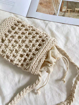 Women’s Crochet Cotton Woven Crossbody Purse for Boho Everyday Style & Gifts