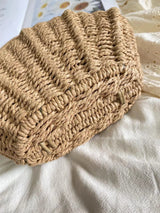 Women’s Summer Straw Shell Shape Shoulder Purse for Beach, Vacation & Summer Outfits