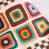 Women’s Crochet Cotton Handmade Granny Square Shoulder Tote Bag for Boho Everyday Style & Gifts