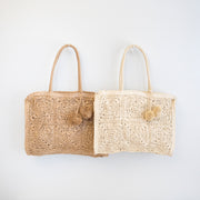 Women’s Large Straw Summer Tote for Beach, Vacation & Summer Outfits