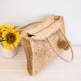 Women’s Large Straw Summer Tote for Beach, Vacation & Summer Outfits