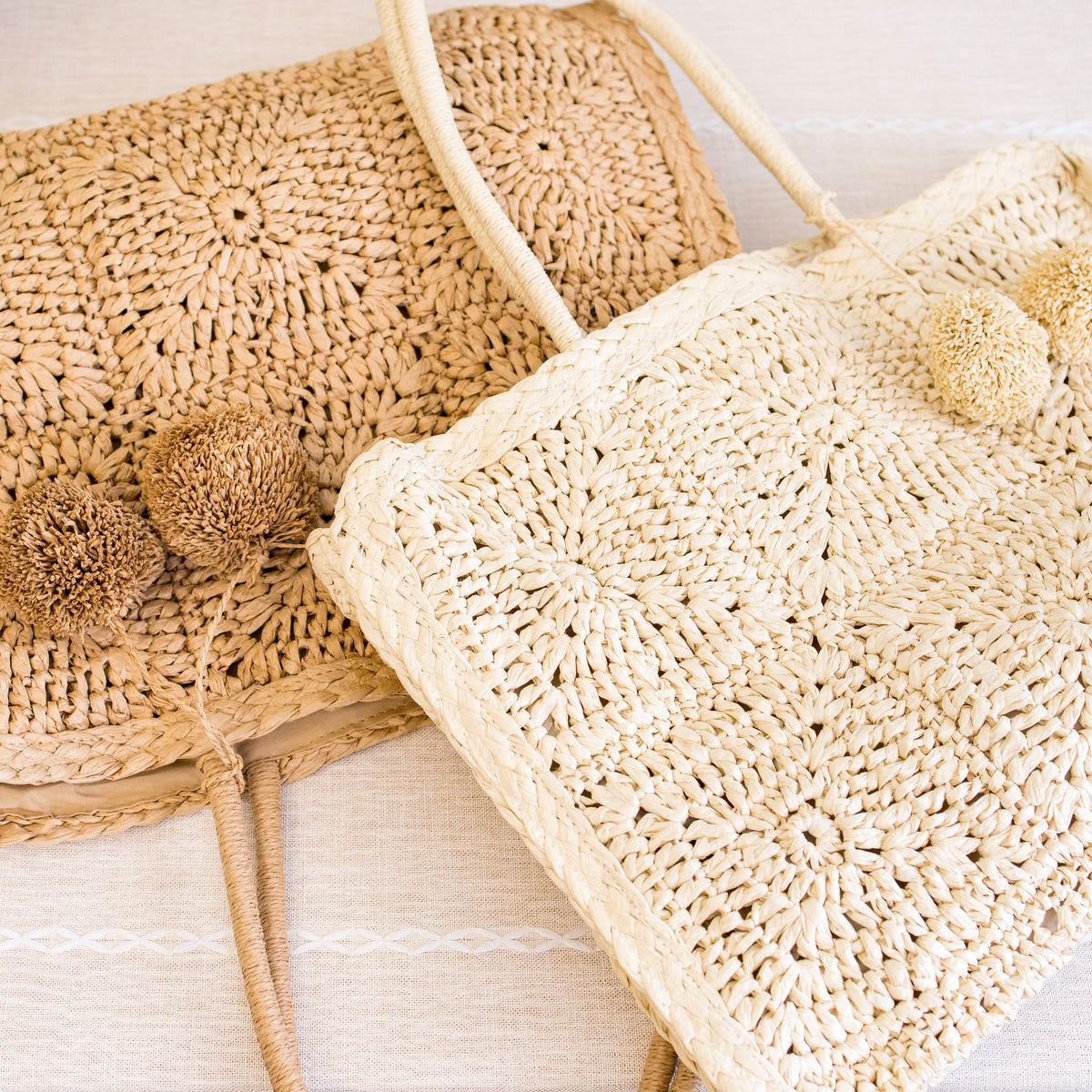 Women’s Large Straw Summer Tote for Beach, Vacation & Summer Outfits