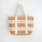 Women’s Straw Woven Beach Tote for Beach, Vacation & Summer Outfits