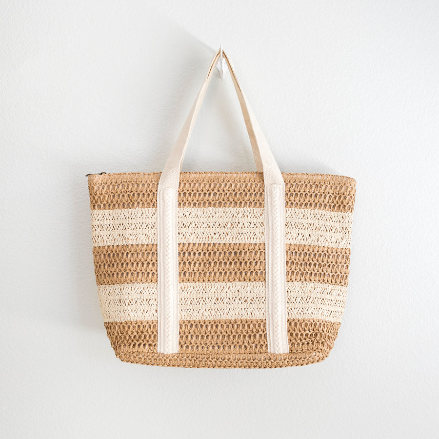Women’s Straw Woven Beach Tote for Beach, Vacation & Summer Outfits