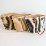 Women’s Straw Summer Basket Tote Bag for Beach, Vacation & Summer Outfits