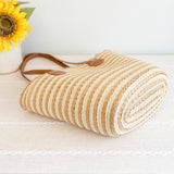 Women’s Straw Summer Basket Tote Bag for Beach, Vacation & Summer Outfits