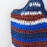 Women’s Handmade Crochet Straw Tote Striped Summer Bag for Beach, Vacation & Summer Outfits