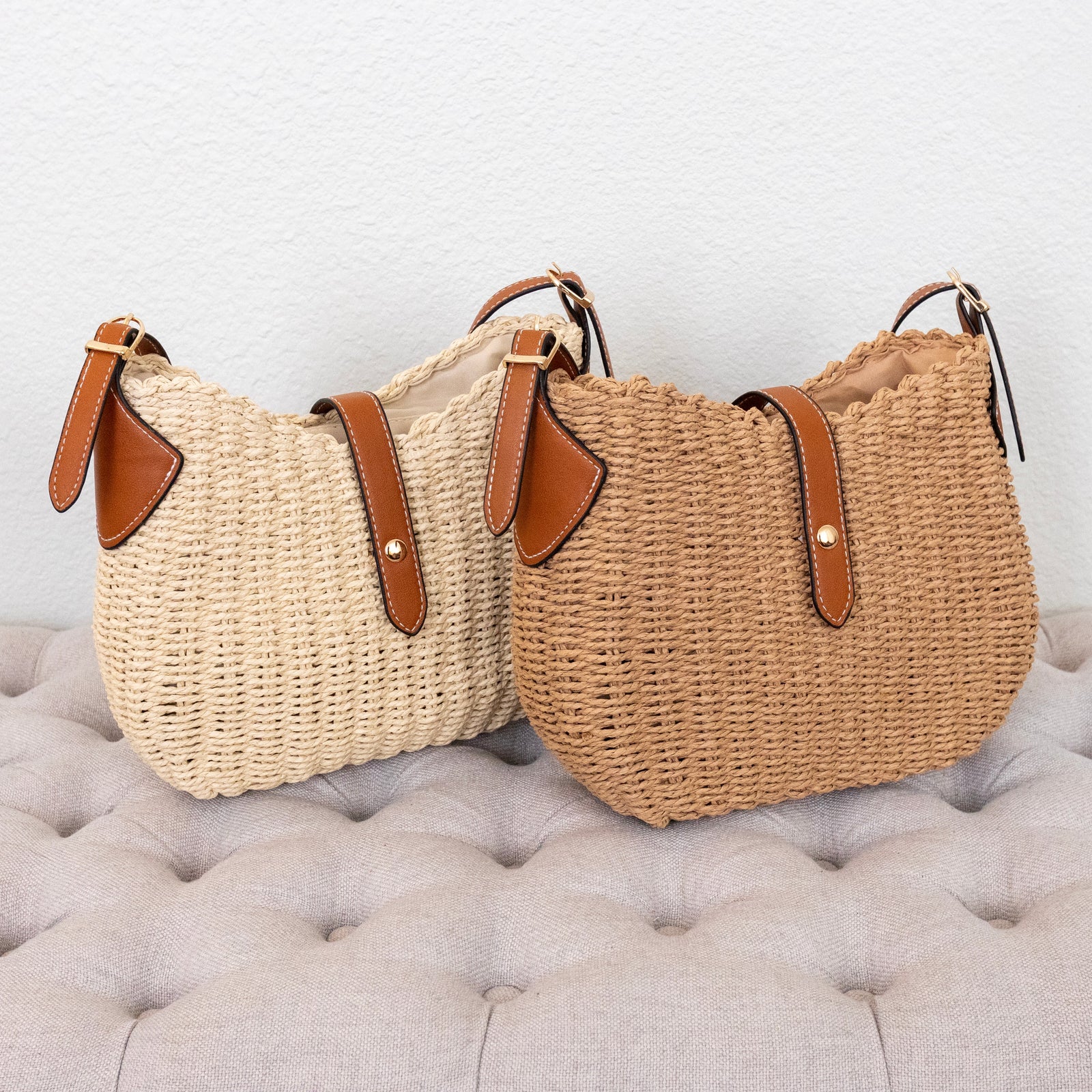 Women’s Straw Woven Crossbody Bag for Beach, Vacation & Summer Outfits