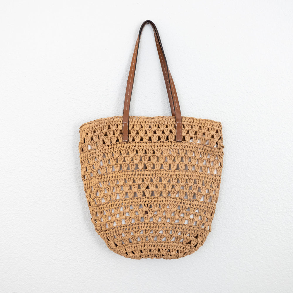 Strandtasche aus Strohgeflecht für Damen für Strand, Urlaub und Sommer-Outfits