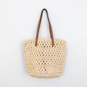 Women’s Beach Straw Woven Tote Bag for Beach, Vacation & Summer Outfits