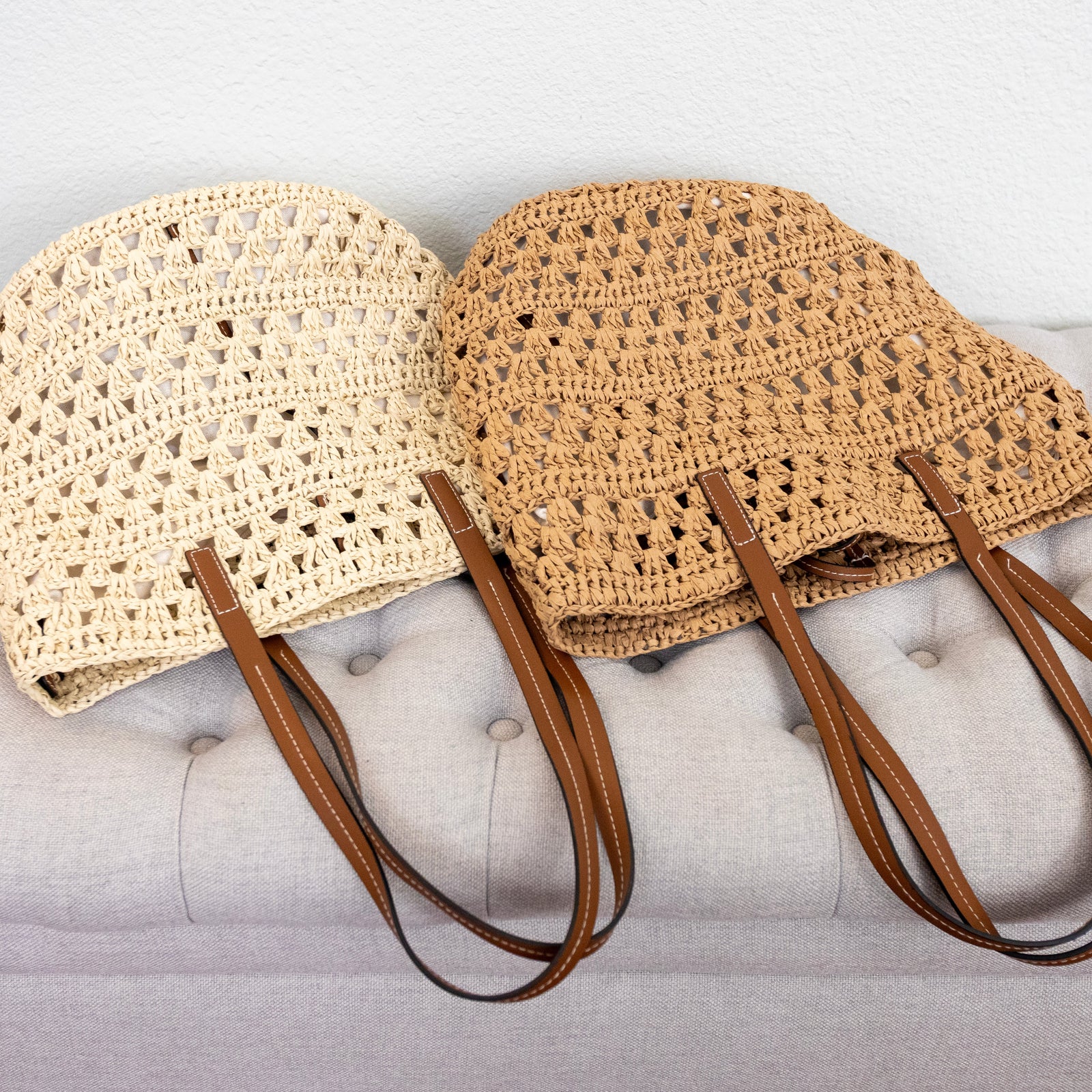 Women’s Beach Straw Woven Tote Bag for Beach, Vacation & Summer Outfits