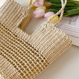 Women’s Straw Basket Summer Tote Bag for Beach, Vacation & Summer Outfits