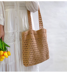 Women’s Handmade Crochet Retro Style Tote Bag for Boho Everyday Style & Gifts