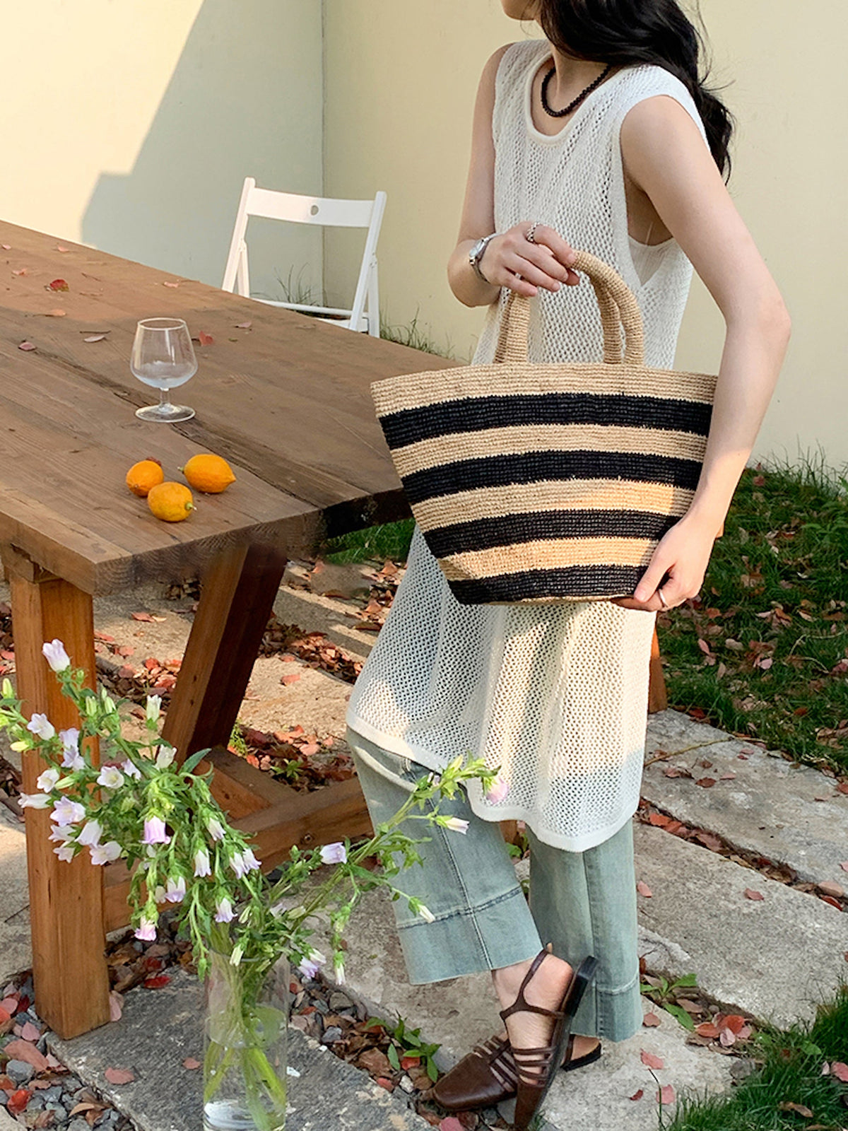 Women’s Summer Raffia Basket Bag for Beach, Vacation & Summer Outfits