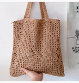 Women’s Artsy Cotton Knitted Shoulder Bag for Boho Everyday Style & Gifts