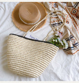 Women’s Summer Straw Basket Summer Tote for Beach, Vacation & Summer Outfits