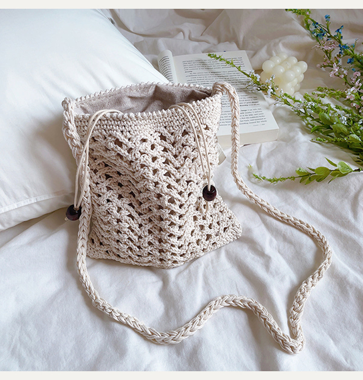 Women’s Handmade Crochet Crossbody Purse for Boho Everyday Style & Gifts