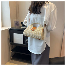 Women’s Straw Shell Shape Crossbody Hobo Bag for Beach, Vacation & Summer Outfits