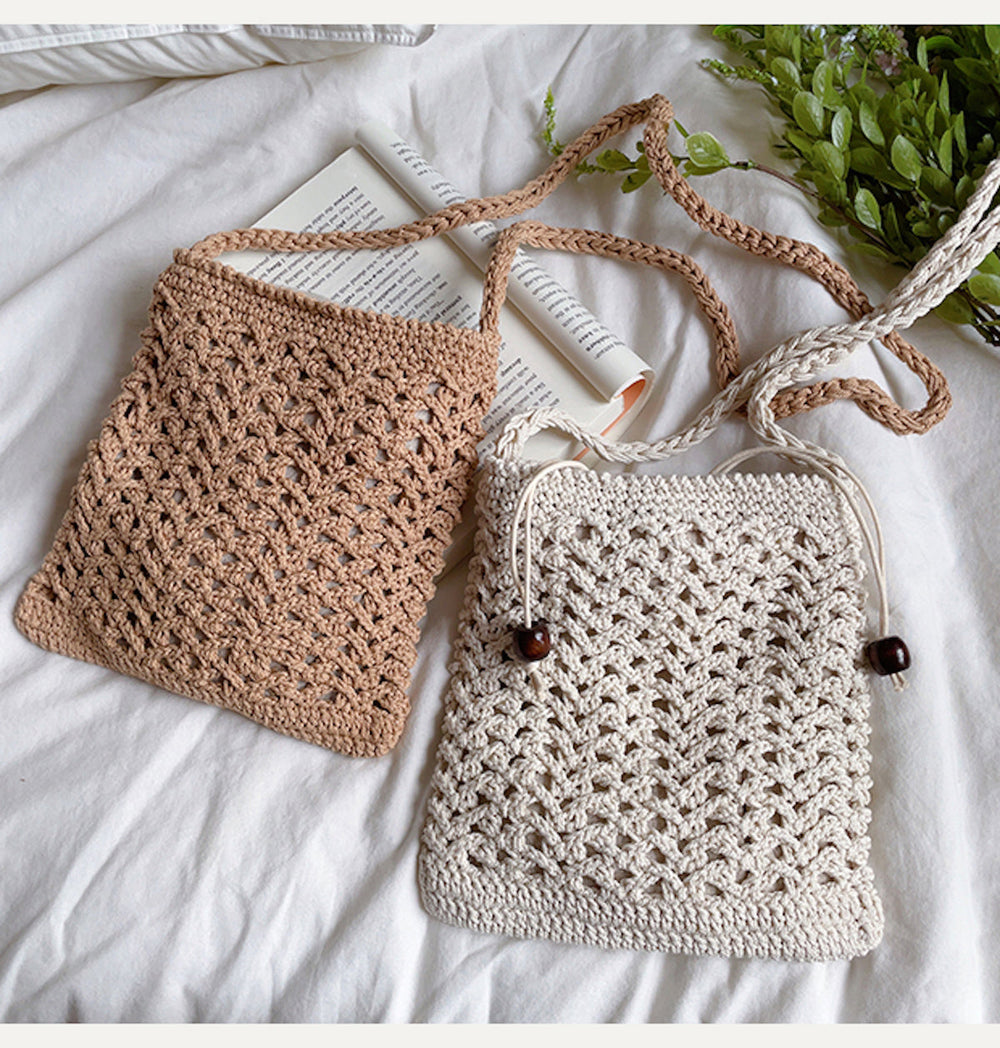 Handgefertigte Häkel-Umhängetasche für Damen im Boho-Stil – Alltagsaccessoire & Geschenk