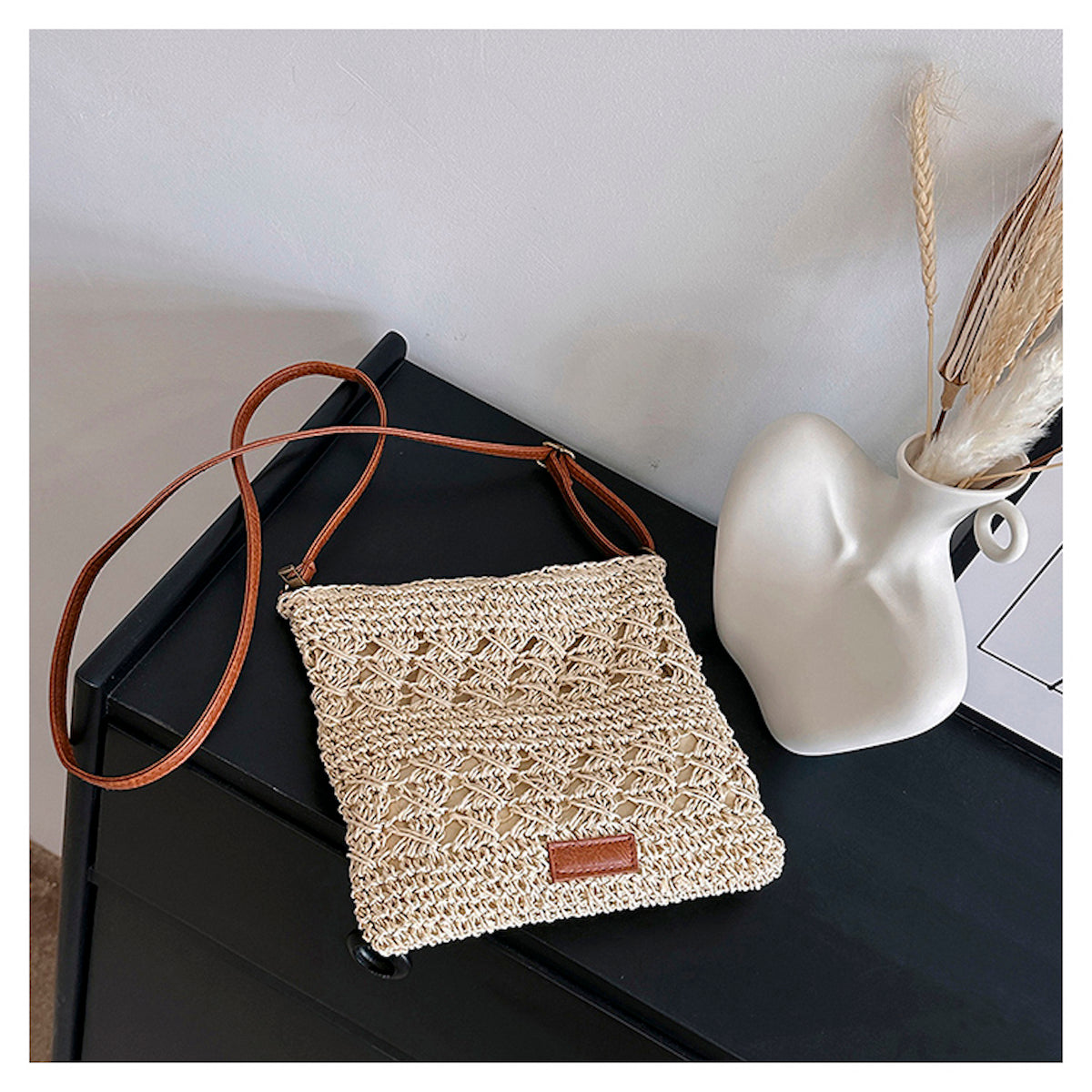 Women’s Straw Woven Crossbody Purse for Beach, Vacation & Summer Outfits