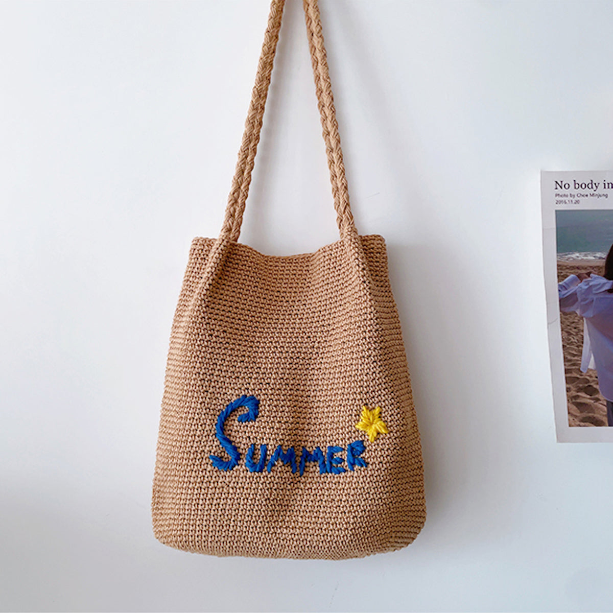Women’s Summer Cotton Knitted Bag Shoulder Bag for Boho Everyday Style & Gifts