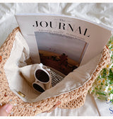 Women’s Floral Design Cotton Knitted Shoulder Bag for Boho Everyday Style & Gifts