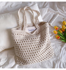 Women’s Handmade Crochet Retro Style Tote Bag for Boho Everyday Style & Gifts