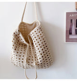 Women’s Handmade Crochet Retro Tote Shoulder Bag for Boho Everyday Style & Gifts