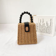 Women’s Straw Woven Box Purse for Beach, Vacation & Summer Outfits