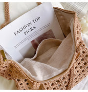 Women’s Handmade Crochet Retro Tote Shoulder Bag for Boho Everyday Style & Gifts