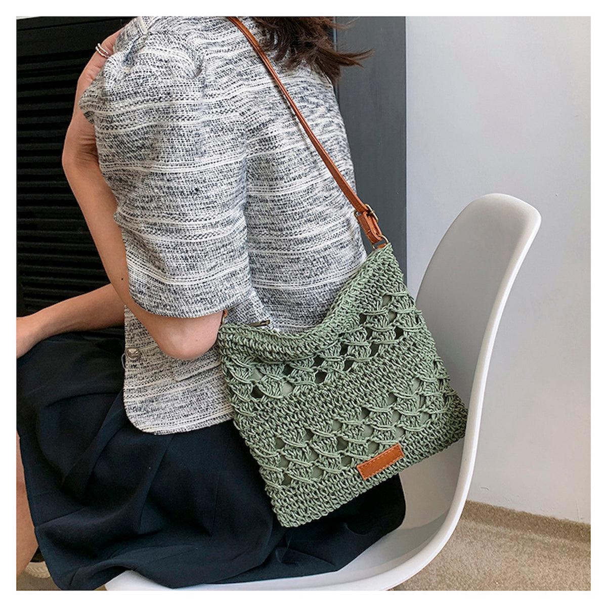 Women’s Straw Woven Crossbody Purse for Beach, Vacation & Summer Outfits