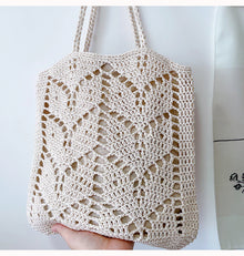 Women’s Retro Artsy Cotton Knitted Bag Shoulder Bag for Boho Everyday Style & Gifts