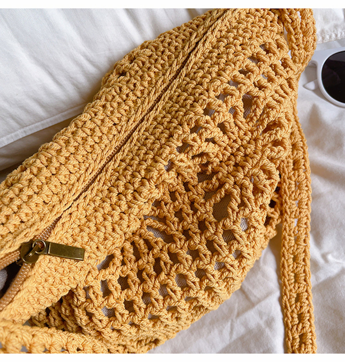 Women’s Handmade Crochet Crossbody Bag for Boho Everyday Style & Gifts