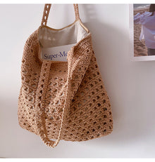 Women’s Handmade Crochet Retro Style Tote Bag for Boho Everyday Style & Gifts