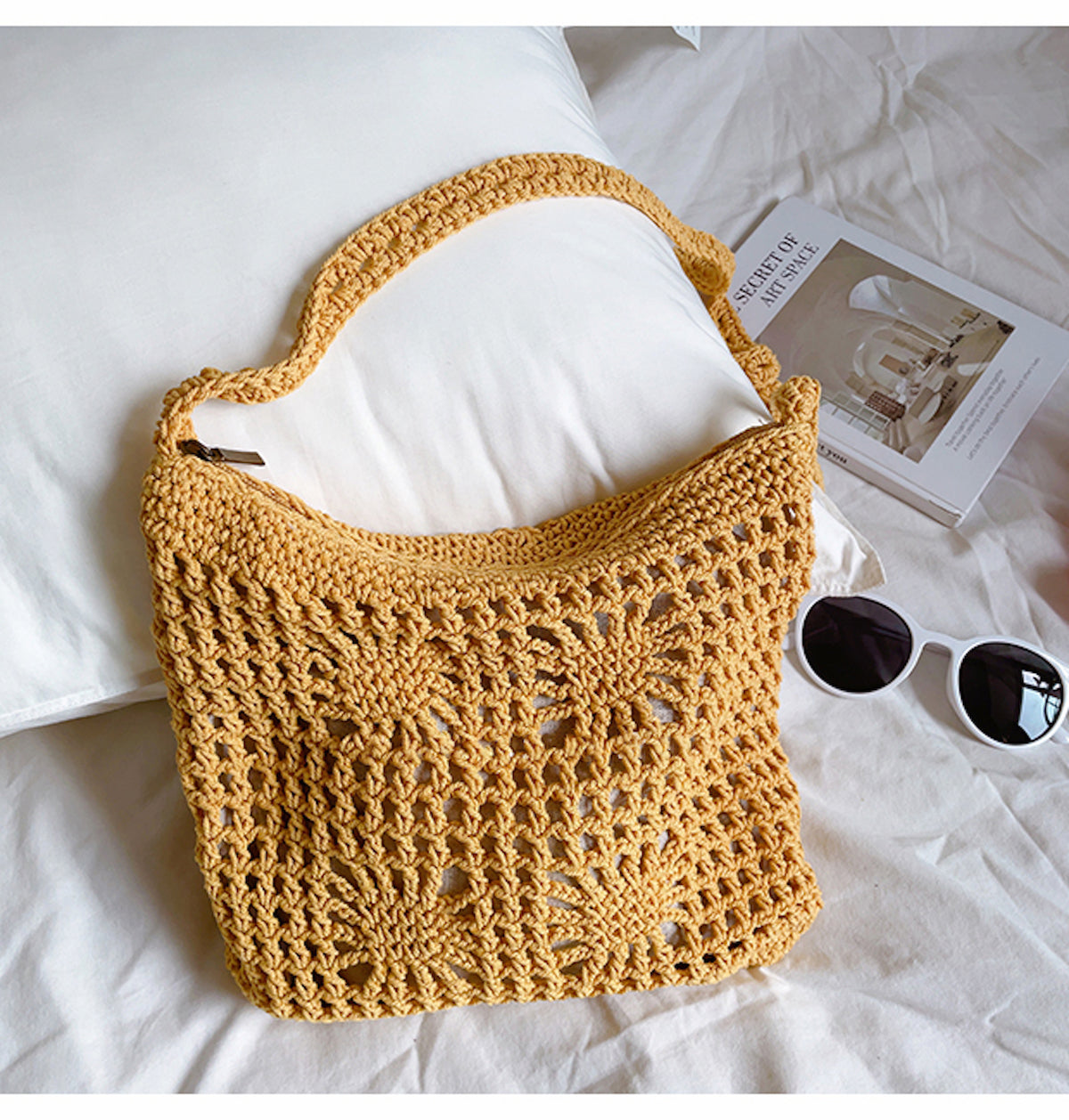 Women’s Handmade Crochet Crossbody Bag for Boho Everyday Style & Gifts