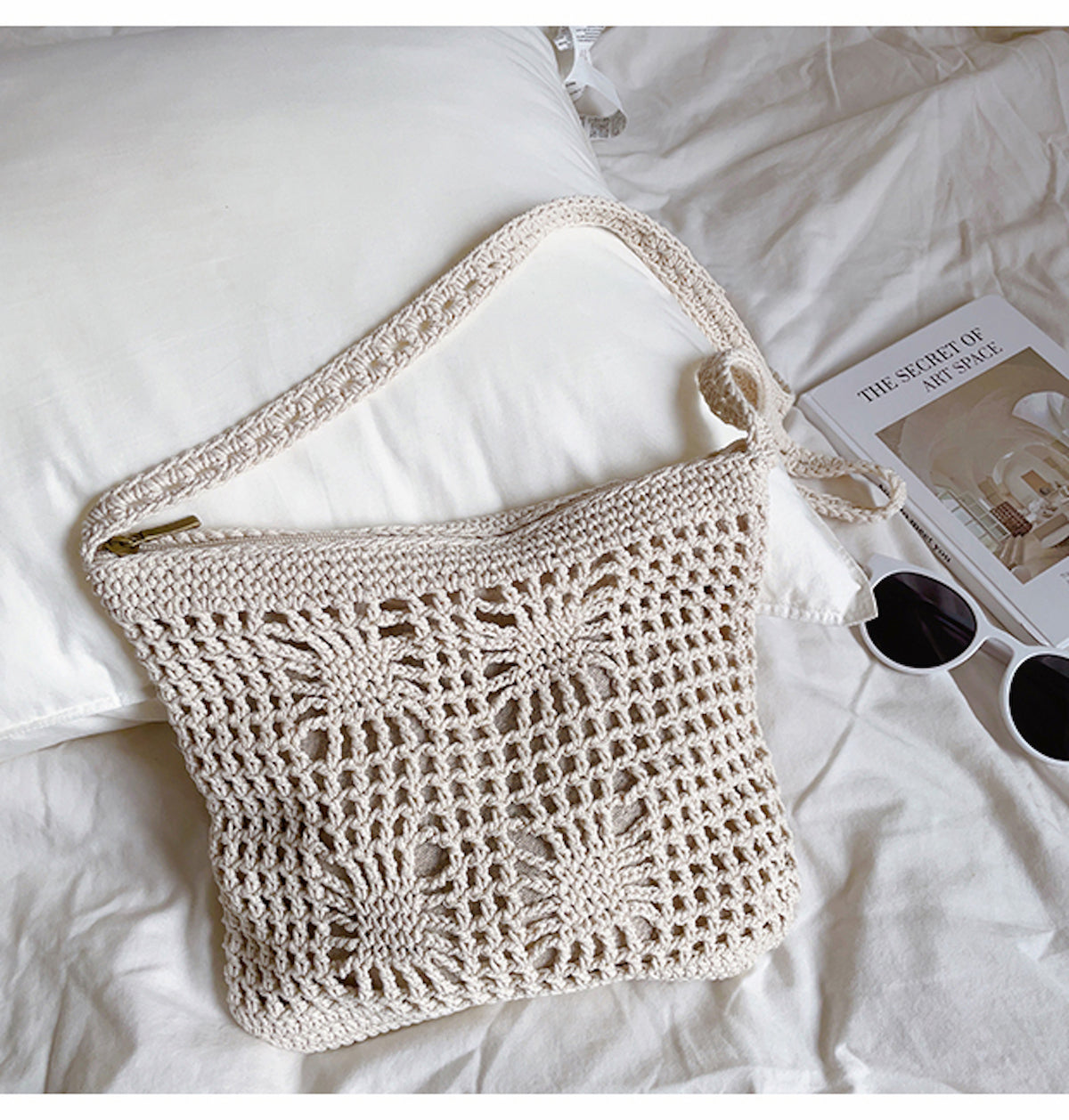 Women’s Handmade Crochet Crossbody Bag for Boho Everyday Style & Gifts