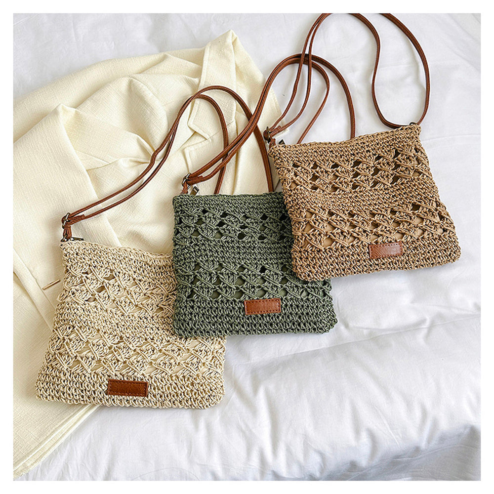 Women’s Straw Woven Crossbody Purse for Beach, Vacation & Summer Outfits