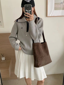 Soft Suede Leather Shoulder Bag for Women, Everyday City Purse