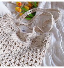 Women’s Handmade Crochet Retro Style Tote Bag for Boho Everyday Style & Gifts