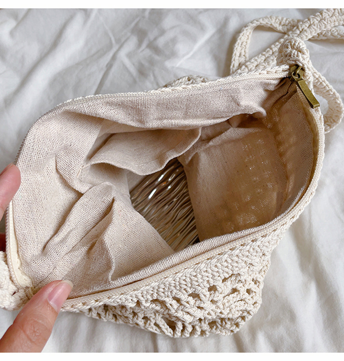 Women’s Handmade Crochet Crossbody Bag for Boho Everyday Style & Gifts
