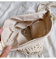 Women’s Handmade Crochet Crossbody Bag for Boho Everyday Style & Gifts