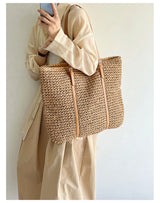 Women’s Chic Large Straw Woven Summer Bag Tote Bag for Beach, Vacation & Summer Outfits