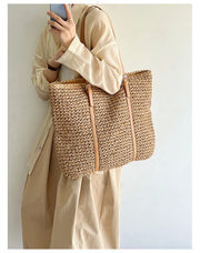 Women’s Chic Large Straw Woven Summer Bag Tote Bag for Beach, Vacation & Summer Outfits