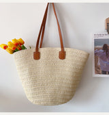 Women’s Straw Summer Basket Tote Bag for Beach, Vacation & Summer Outfits