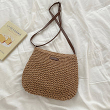 Geflochtene Stroh-Umhängetasche für Damen für Strand, Urlaub & Sommer-Outfits