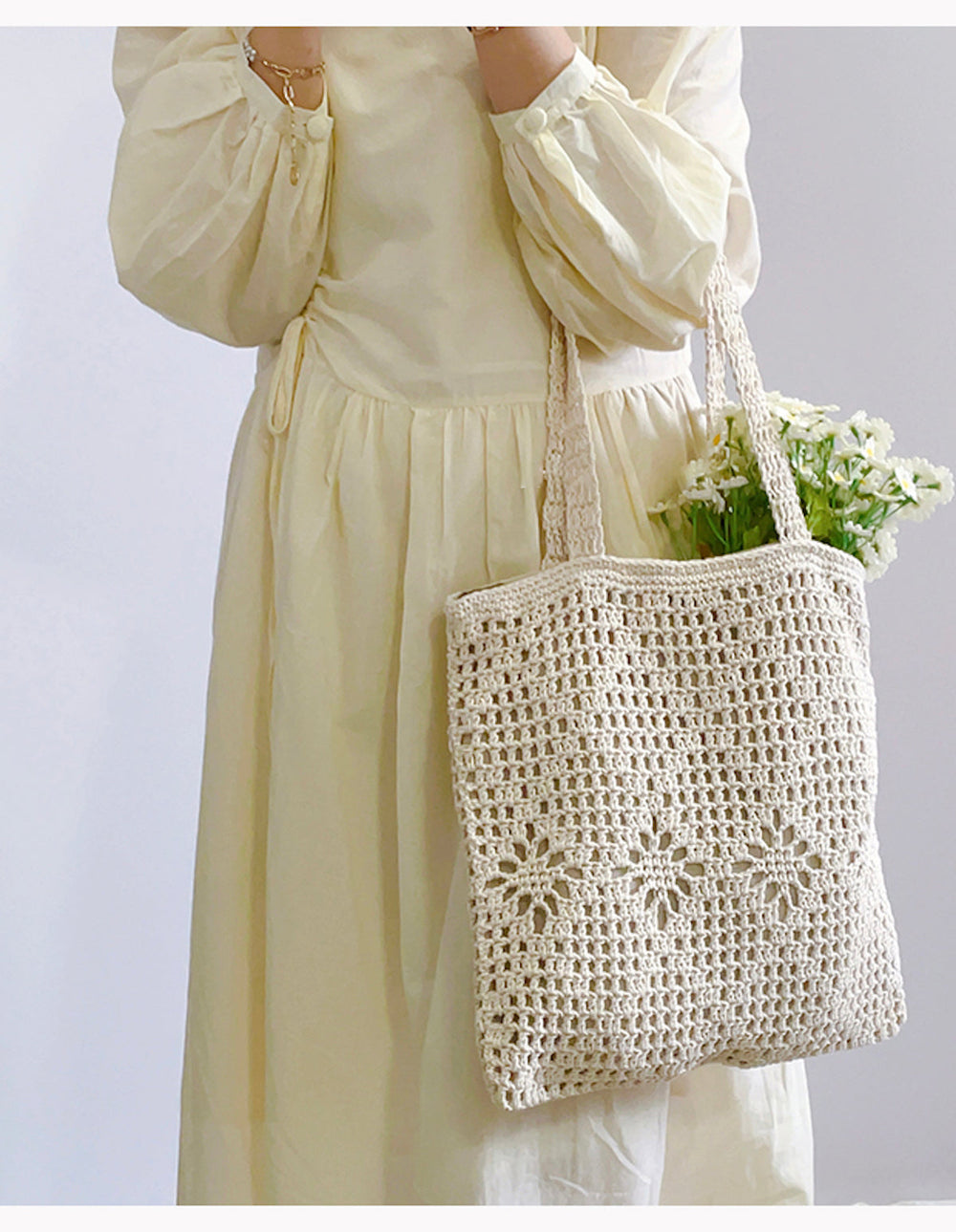 Damen-Schultertasche aus Baumwolle mit Kunstmuster für Boho-Alltagsstil und Geschenke