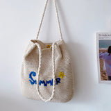 Women’s Summer Cotton Knitted Bag Shoulder Bag for Boho Everyday Style & Gifts