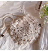 Women’s Crochet Cotton Boho Knitted Shoulder Bag Crossbody Bag for Boho Everyday Style & Gifts