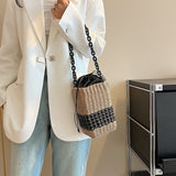Women’s Straw Cube Shaped Handbag Purse for Beach, Vacation & Summer Outfits